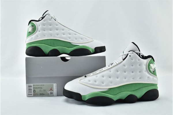 Air Jordan 13 Retro White Lucky Green 414571 113 Womens And Mens Shoes